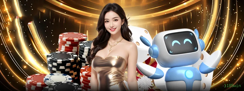 Imagem promocional da 1185win mostrando a plataforma e suas vantagens